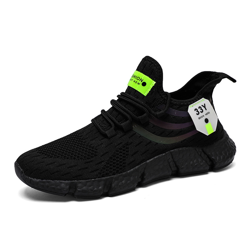 Couples Fashion sneakers Men's and women's breathable flying woven sneakers Summer popcorn running shoes cold sticky Sneaker 36-46