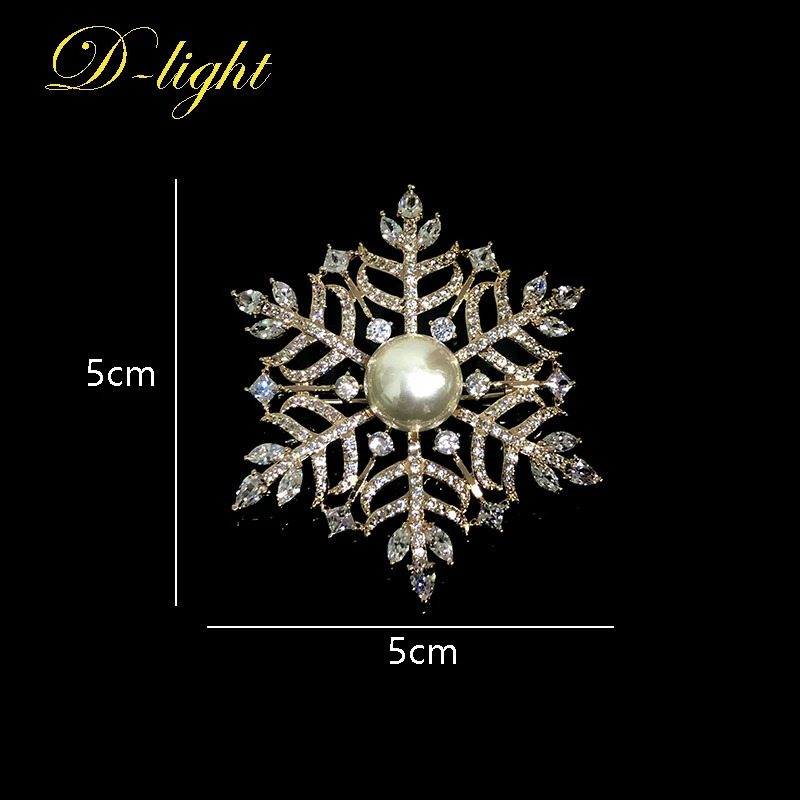 Full Zircon Snowflake Brooch Lady Elegance Suit Shirt Dress Accessory Banquet Wedding Party Daily Jewelry Exquisite Gifts 250103