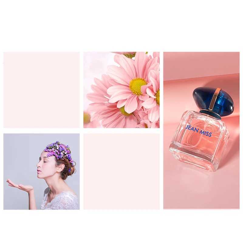 Brand flower fragrance womens perfume 50ml fresh flower fruit lasting light perfume body fog original pink perfume De Toilette W250110