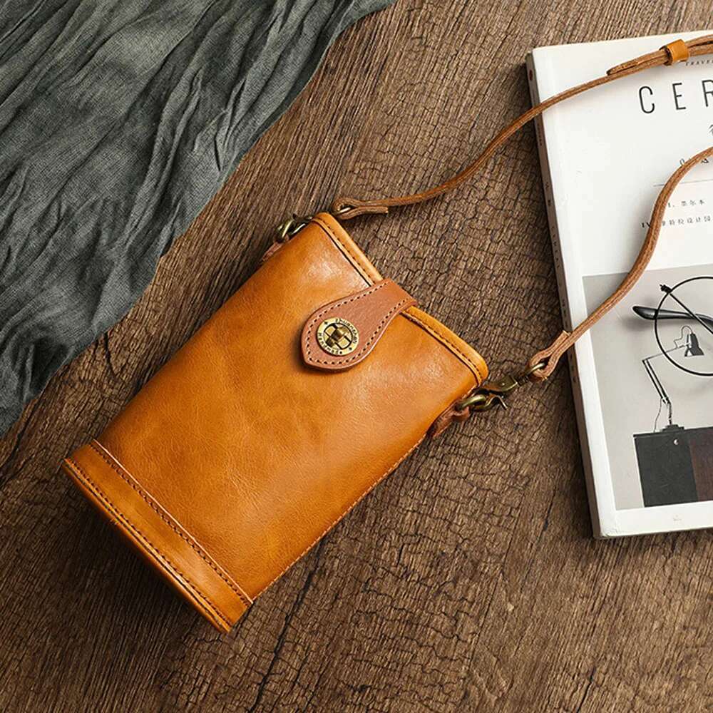 Quality Genuine Leather Crossbody Bag For Women Small Cow Skin Shoulder Fashion Phone Purse Female Promotion