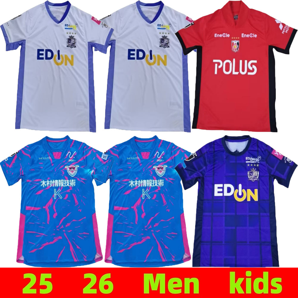 25 26 Japan Sagan Tosu ONO Mens Soccer Jerseys WATARU JUN SHINYA IWASAK OSATO KABA Home Away Football Shirts Short Sleeve Uniforms