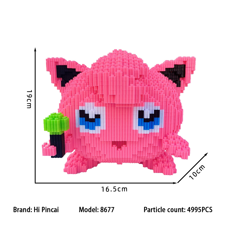 19cm high Hi Caipin Fatty Children and Adults Puzzle Pellet Building Blocks Assembly Toys