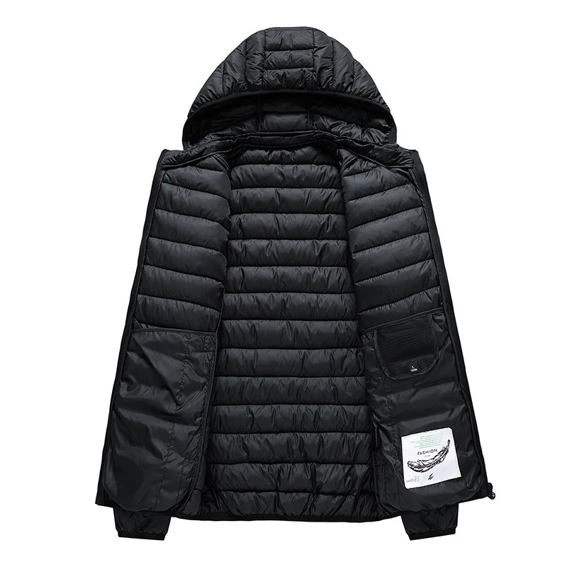 8XL Men Autumn Winter Warm Waterproof Parkas Jacket Coat Mens Hooded Casual Outwear Detachable Hat Outfits Male 250107