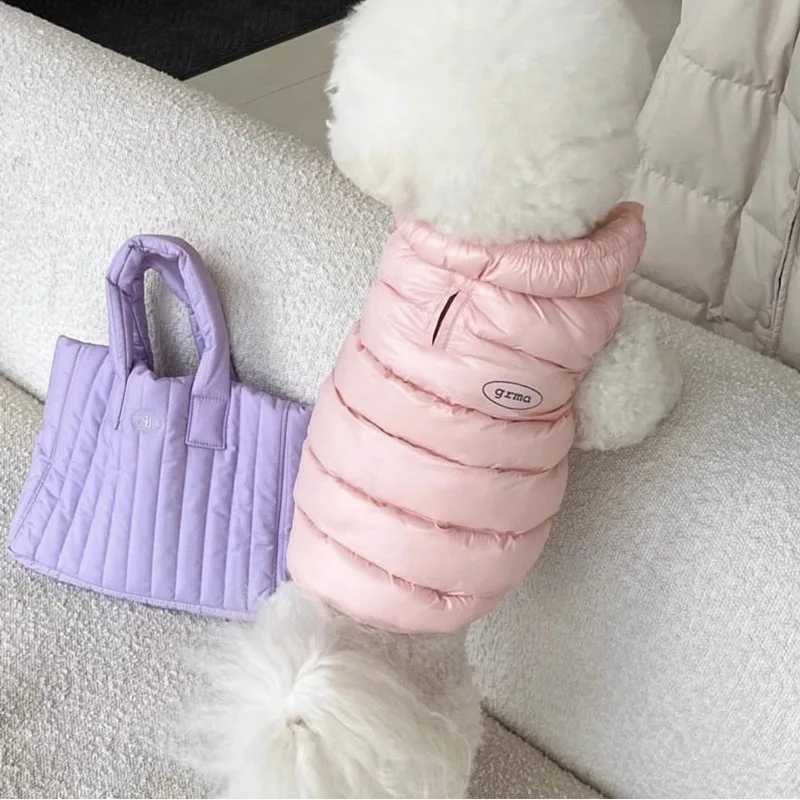 Luxury Dog Jacket Waterproof Solid Dog Clothes Dog Warm Coat Chihuahua French Bulldog Bichon Clothing Pet Supplies Girl Dog VestXJ250109