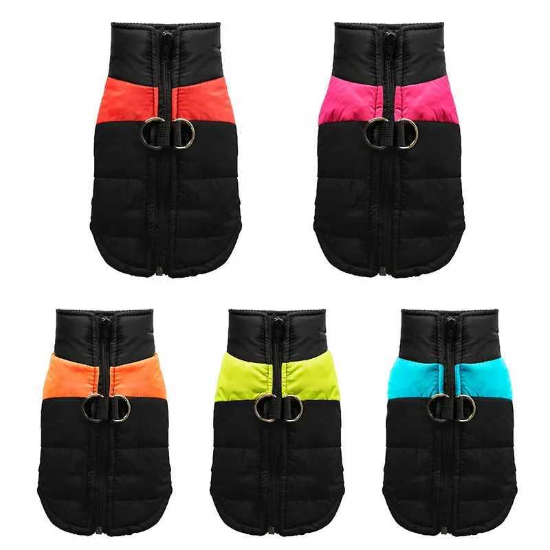 Dog Winter Jacket with D Rings Puppy Waterproof Vest Coats with Zipper Windproof Outdoor Jackets for Small Medium Large DogsXJ250109