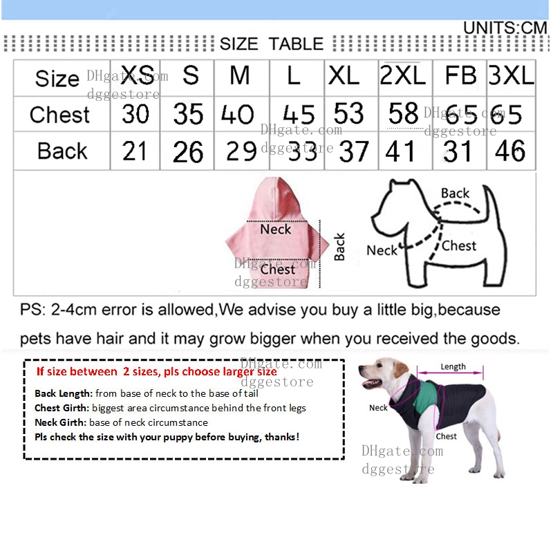 free shipping Designer Dogs Coat Apparel Pets Clothes Warm Padded Vest Windproof Soft Dog Winter ets for French Bulldog, Poodle, Pomeranian, XS, White