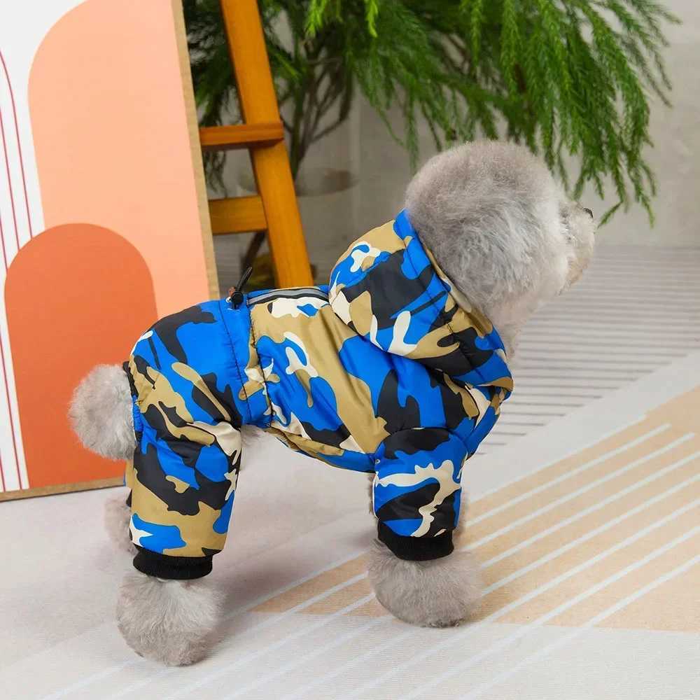 Thick Camouflage Pet Dog Cat Winter Warm Jumpsuit Coat Puppy Windproof Jacket Yorkshire Clothes Small Pet Doggy Overalls ParkasXJ250121