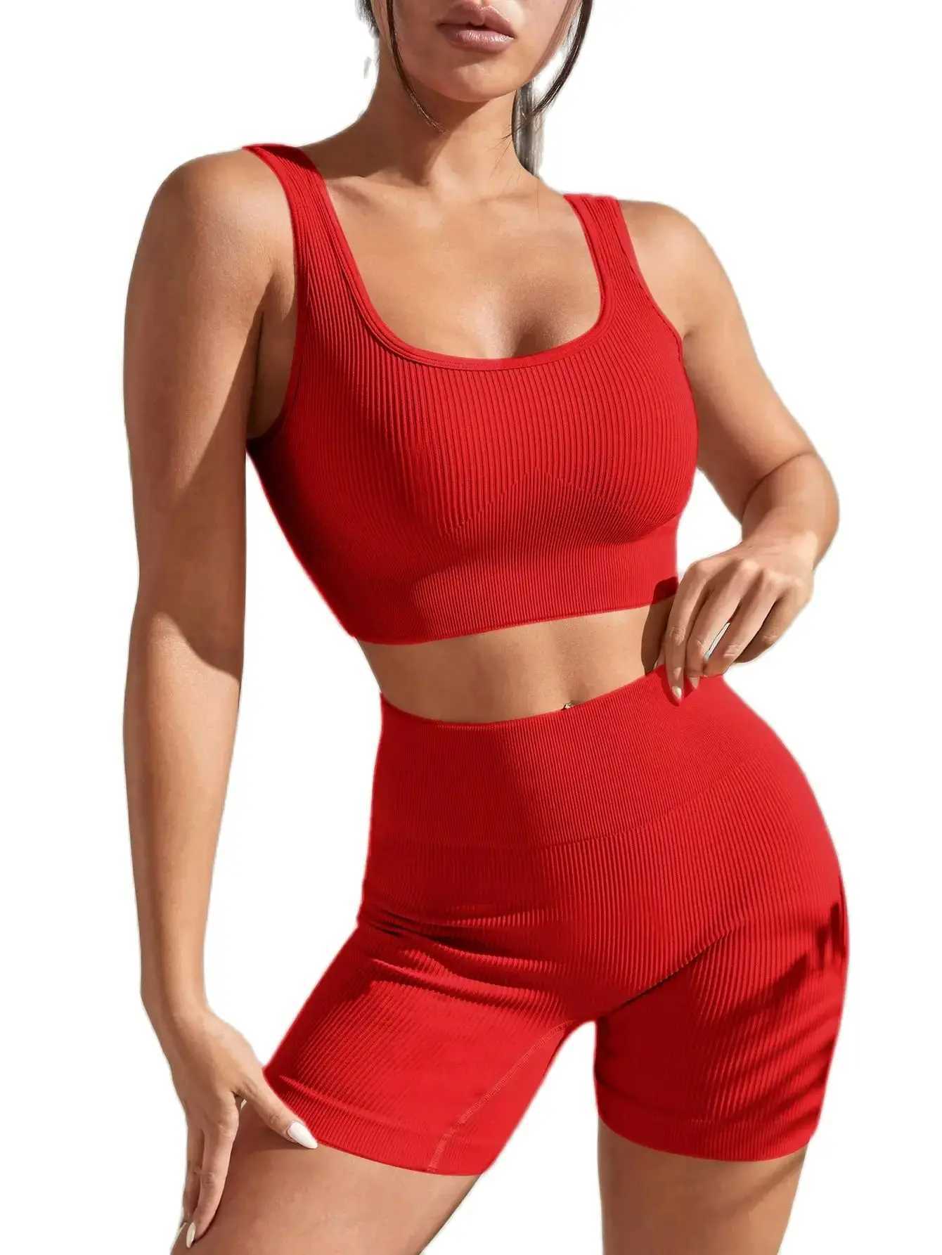 New Arrival Fashion Seamless Exercise Body-Tight Quick Dry Moisture Absorption High Waist Hip Yoga Fitness Set for WomenXJ250109