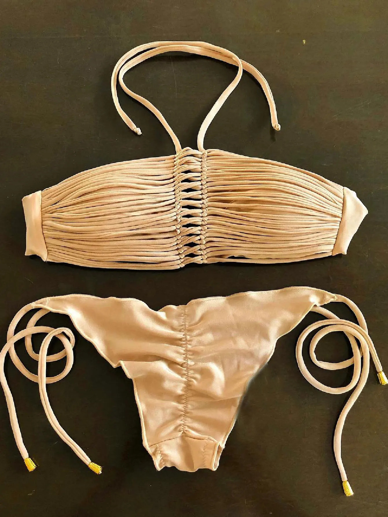 Sexy Tube Top Micro Bikini Women Swimsuits Trend High Cut Swimwear Lady Brazilian Biquini Beachwear Bathing Suit 250108