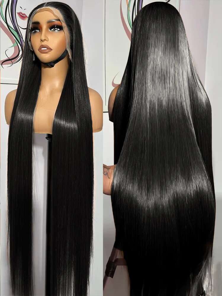 250 Density 30 40Inch 13X4 13X6 HD Transparent Bone Lace Front Wigs For Women Brazilian Straight Human Hair Wig On Sale