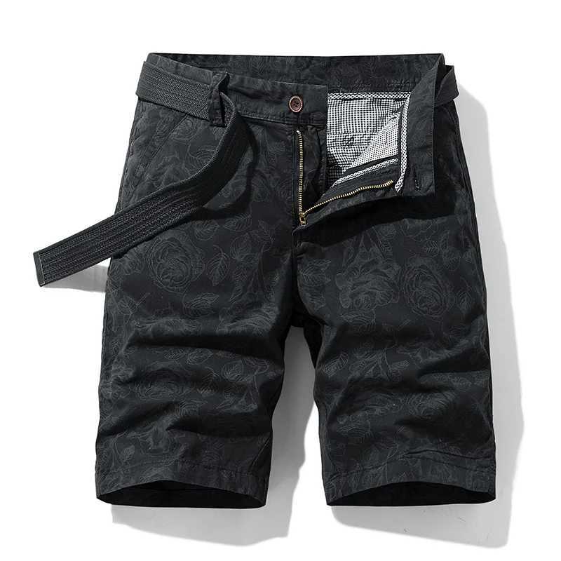 High Quality New Spring Mens Cotton Printed Mens Shorts Summer Casual Breeze Bermuda Fashion Jeans Beach Shorts Mens Shorts T250428