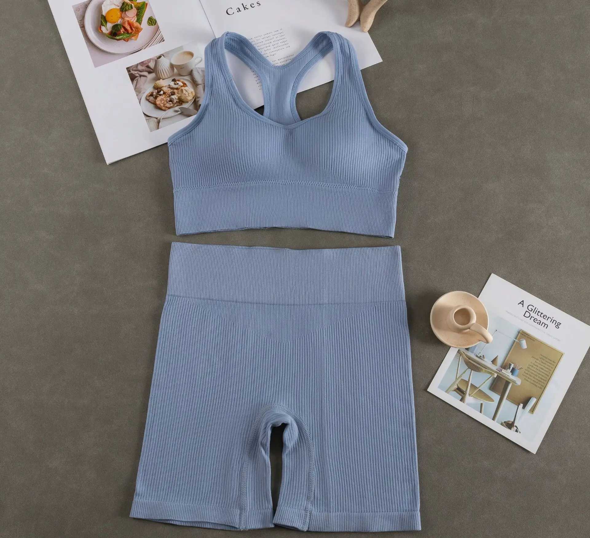 2 Yoga set Fitness suit Exercise Yoga set Fitness set ExerciseXJ250109