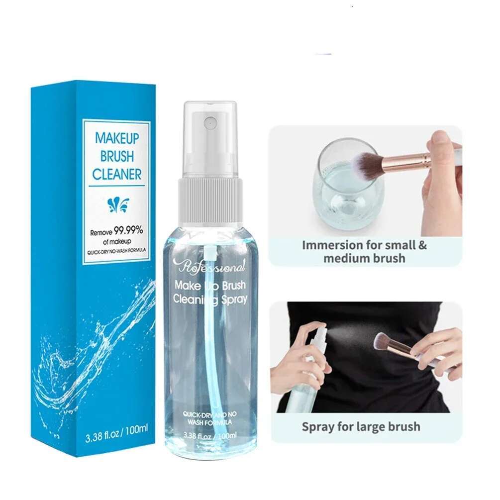 Private Label 100ml Brush Cleaner Solution Custom Sponge Powder Puff Fast Dry Tools Makeup Wholesale