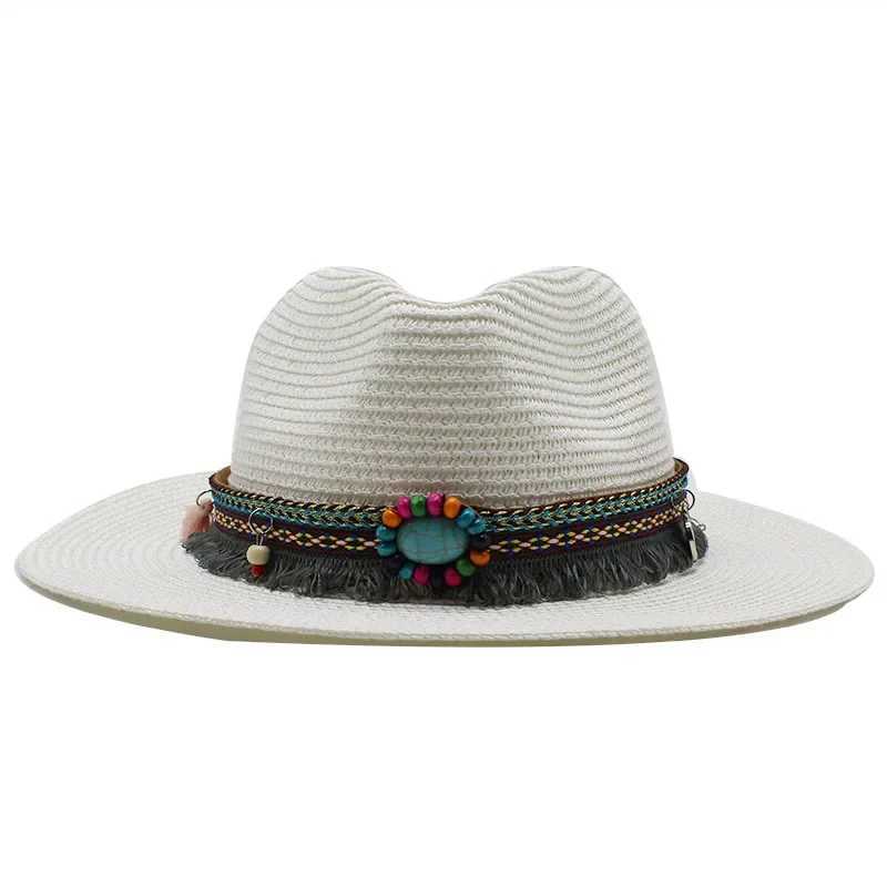 Fashion Panama Hat for Warm Men 7 Jazz Fes Cooling Sun Hat Breathable Elegant Womens Party Hat Complete Set X250109