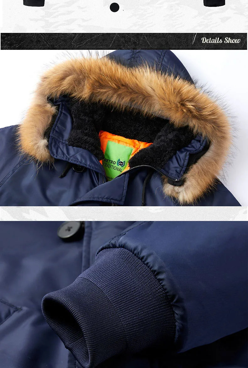 Military Fur Collar Hood Warm Tactical Bomber Winter Jackets Men Hooded N2B Outwear Coats Windproof Flight Pilot MA1 250107