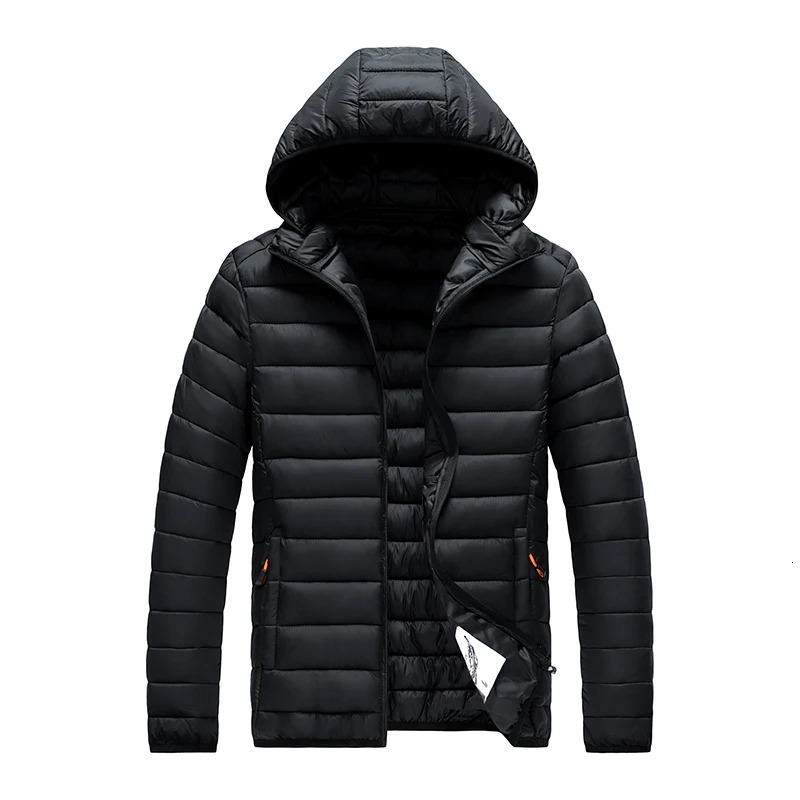 8XL Men Autumn Winter Warm Waterproof Parkas Jacket Coat Mens Hooded Casual Outwear Detachable Hat Outfits Male 250107