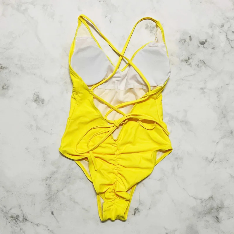 Sexy Padded One Piece Swimsuit Women Team Bride Swimwear Bikini Summer Bathing Suit Plus Size Beachwear Bachelorette Party Lady 250108