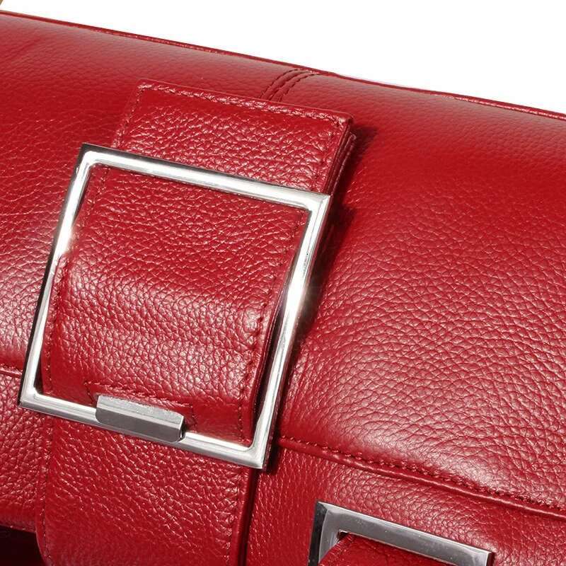 2024 New Fashion 100% Genuine Leather High Quality Women Handbag Ladies Shoulder Bags Female Girl Famous Brand Pillow Bag