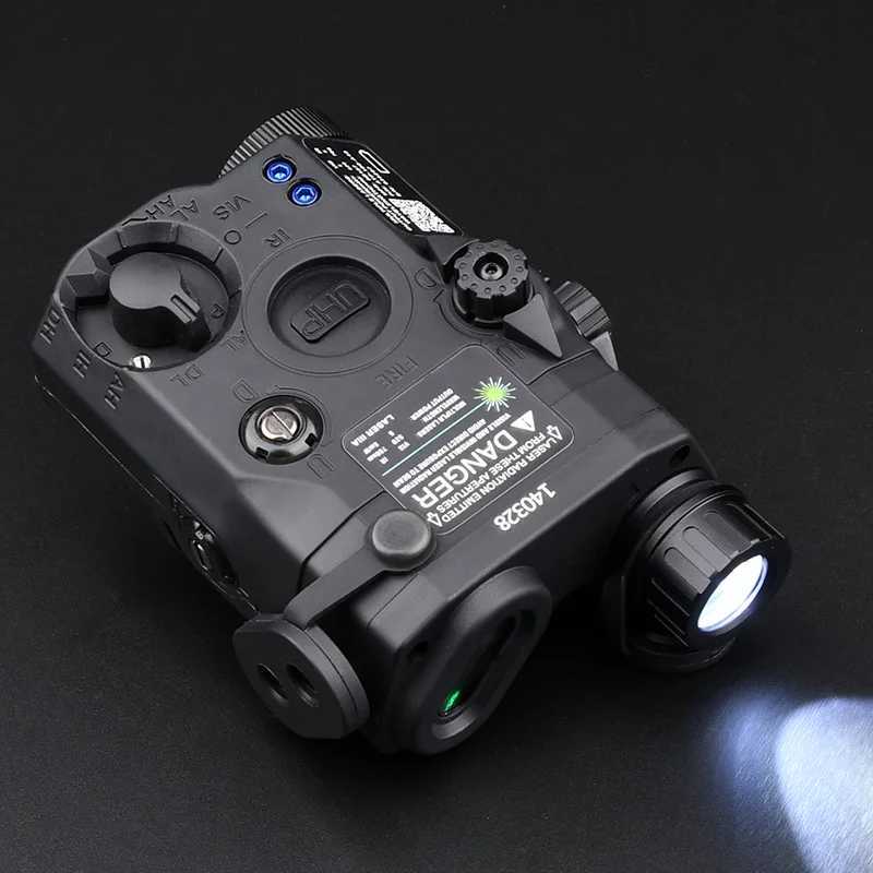Tactical Air Gun UHP AN PEQ 15 PEQ-15 LA5C Red Dot Green Laser Indicator Infrared Weapon Reconnaissance LED AR15 Light Suitable for 20MM Rail M250110