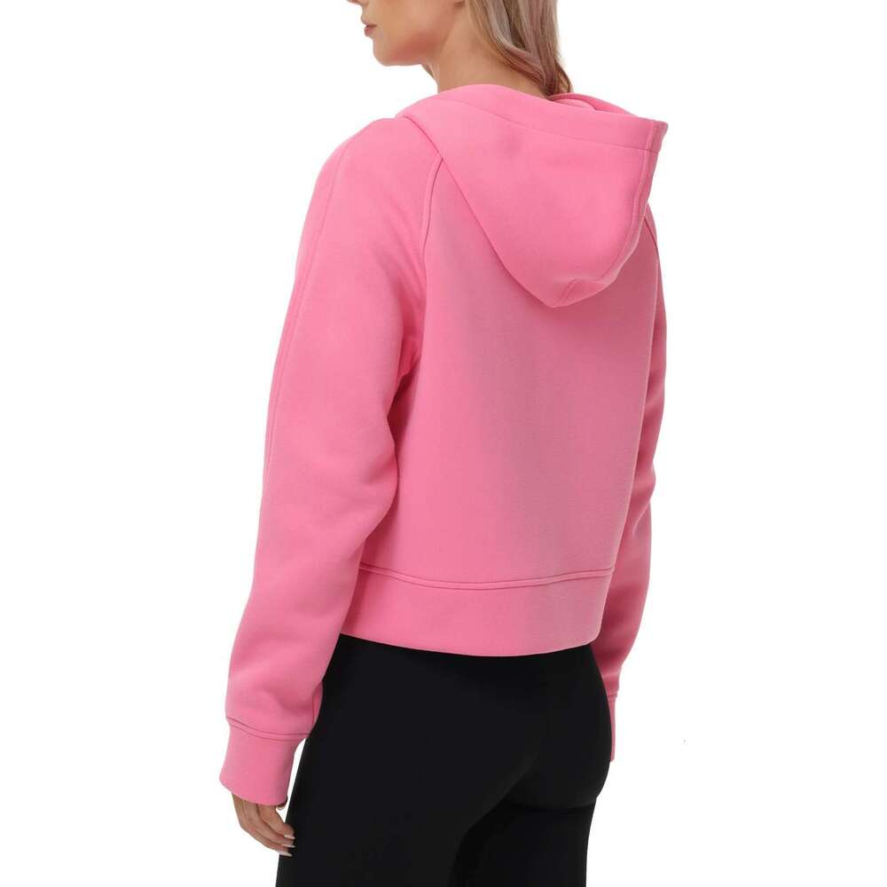 Women's Wear Women's Fleece Pullover Solid Warm Hoodies Half Zipper Long Sleeve Sweatshirts Tracuits Outfits Short-Style Sports Suit
