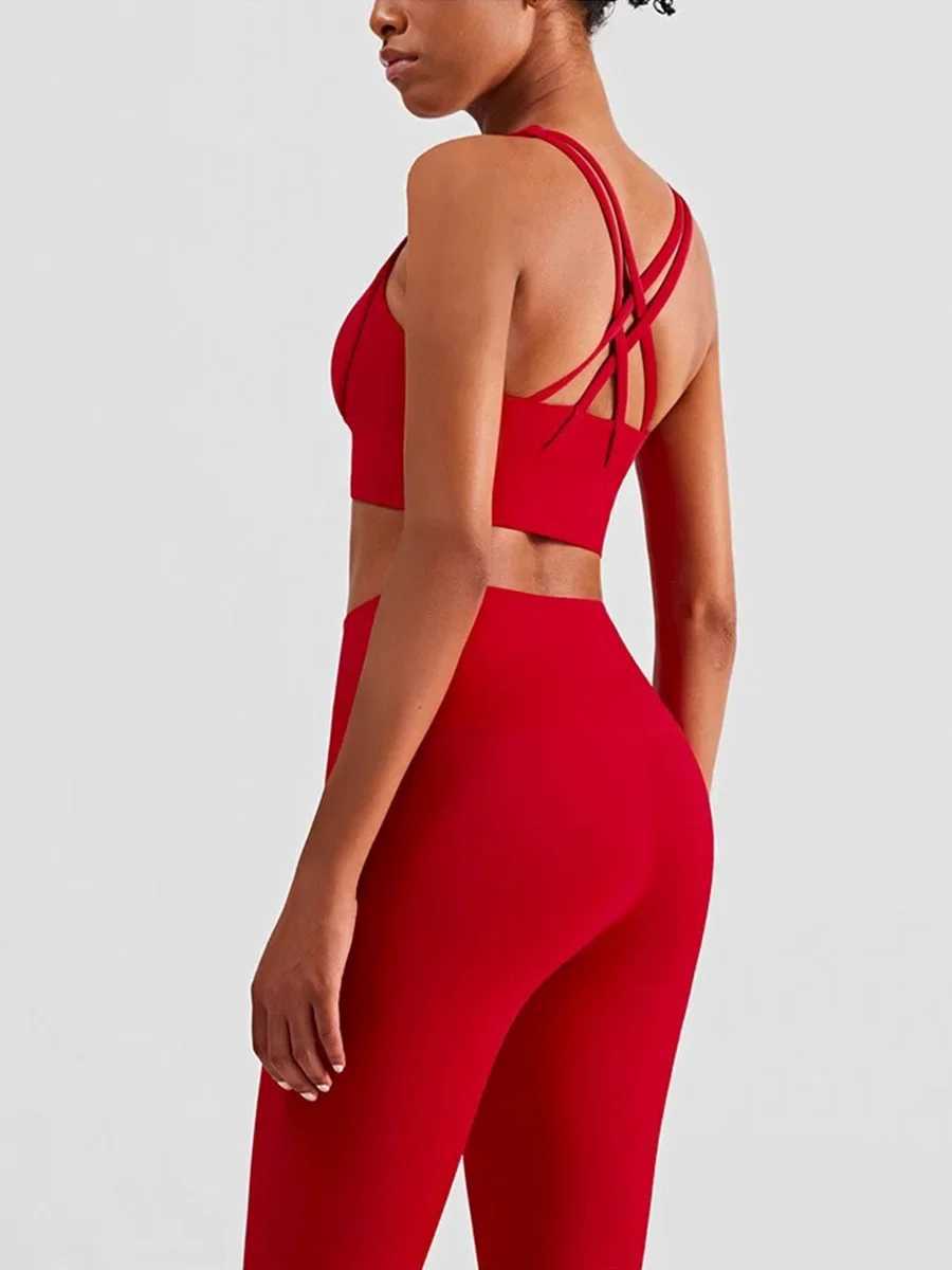 2 Piece Yoga Clothes Womens Tracksuit Athletic Wear Pilates Fitness Suit Gym Workout Push Up Clothes Sports Bra Leggings SuitXJ250109