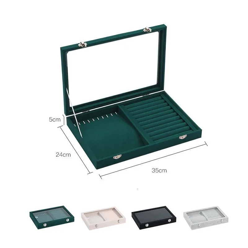 Jewelry boxes ring box necklace box and multi-function anti-oxidation jewelry box jewelry box stall display box 250106