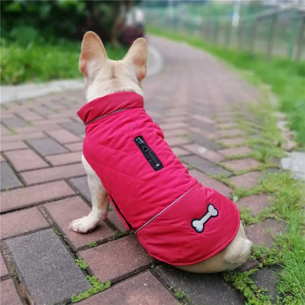 Clothing for Dogs Waterproof Winter Warm Dog Clothes Reflective Dog Jacket Reversible Pet Clothes Coat French Bulldog ChihuahuaXJ250109