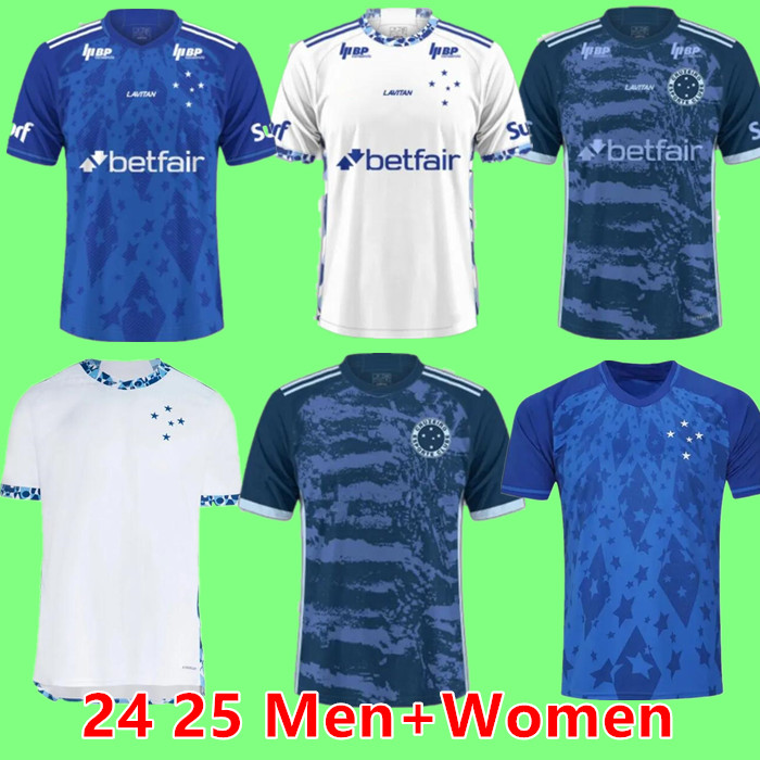2024 25 Cruzeiro Esporte soccer jerseys 24 /25 home away Football Shirt Training RONALDO BRUNO JOSE I EDU fans Women kit kids football jersey