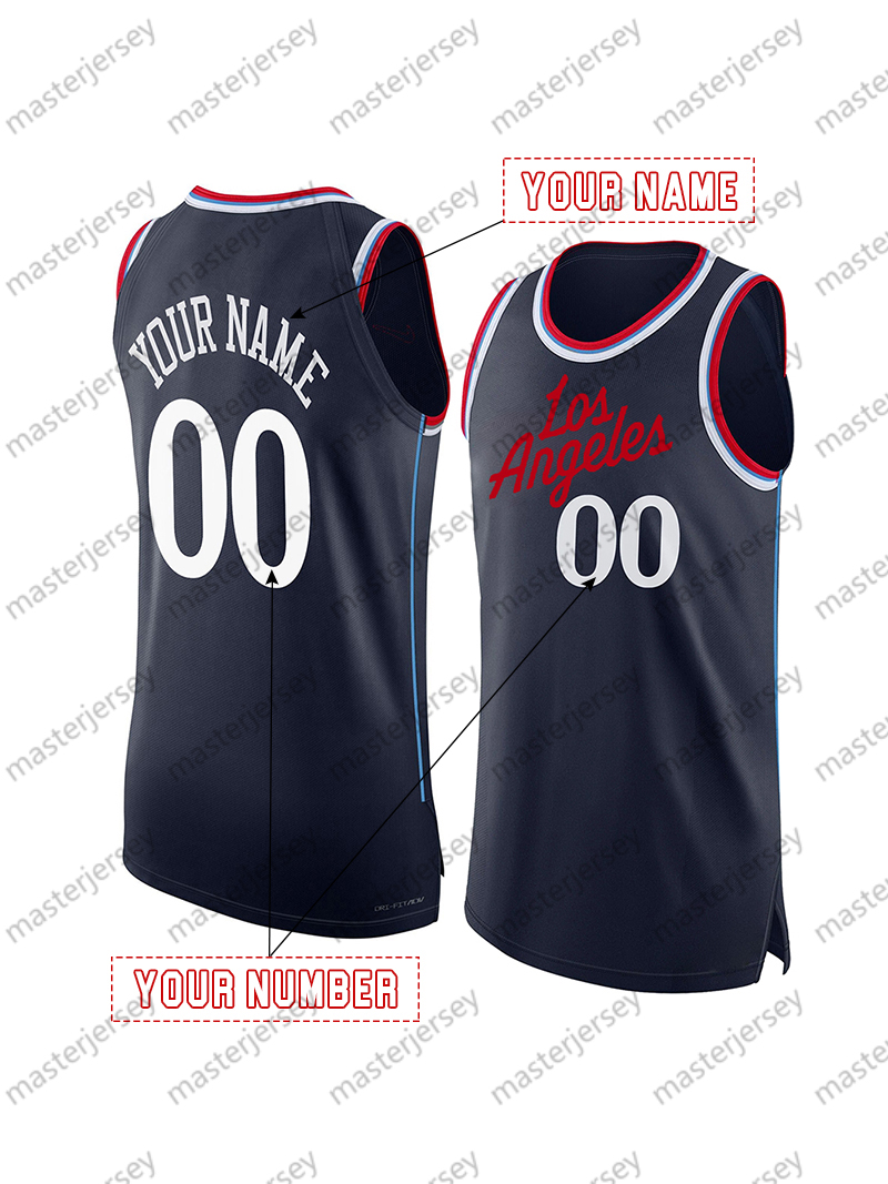 2 Leonard 2025 Basketball Jersey Zubac Harden Powell Coffey Custom Jerseys Sweatshirt - Embroidered