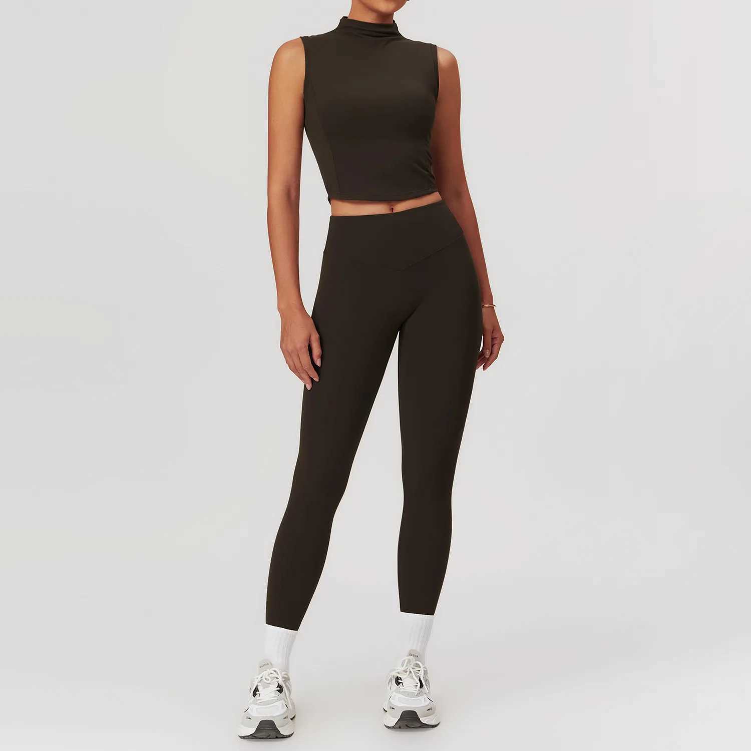 2PCS Yoga Set Workout Sets Women Clothes Gym Tracksuit Push Up Fitness Running Sportwear Sport Bra Short Sleeved Leggings SuitXJ250109