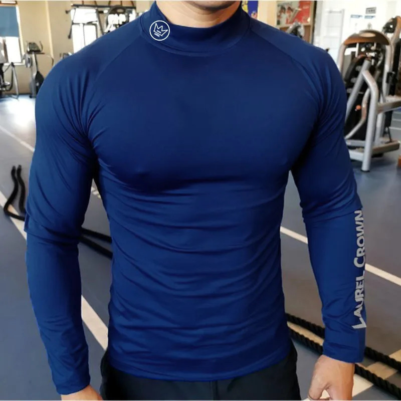 Running Tshirt Mens Long Sleeve Compression Shirt Gym Training Top Man Bodybuilding Workout Clothing 250110
