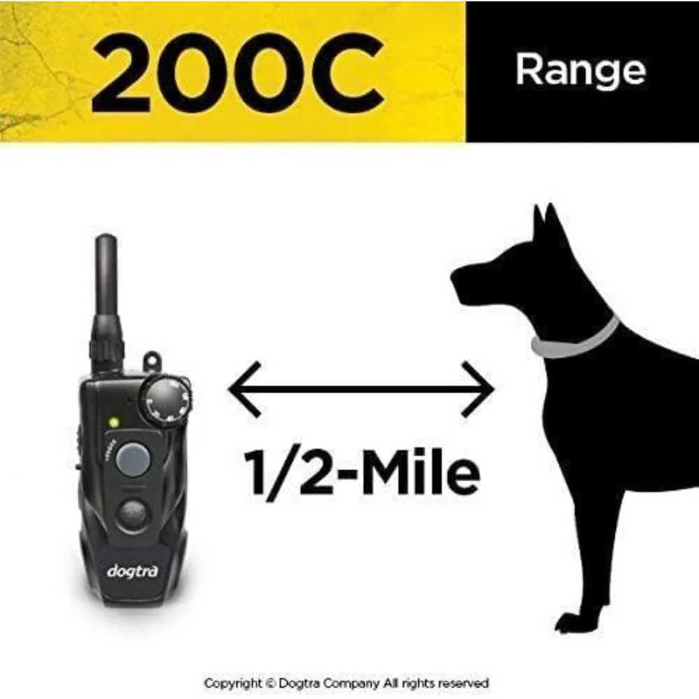 200C Waterproof -Mile One-Handed Operation Remote Training Dog E-CollarCan Be Used for One Dog As Small As 10 LbsXJ250109