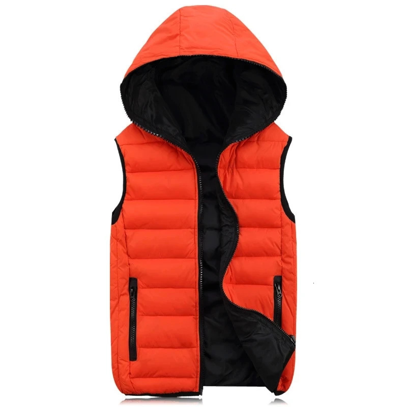 DIMUSI Mens Jacket Sleeveless Vest Winter Fashion Male CottonPadded Thicken Men Waistcoat Warm Hooded Jackets Clothing 4XL 250107
