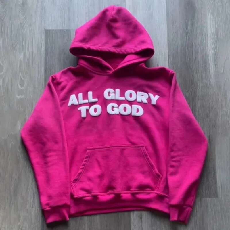 American Fashion Trend Letter 3D Foam Women Street Y2K New Hip Hop Retro Joker Loose Sweatshirt Unisex Casual Punk Hoodie