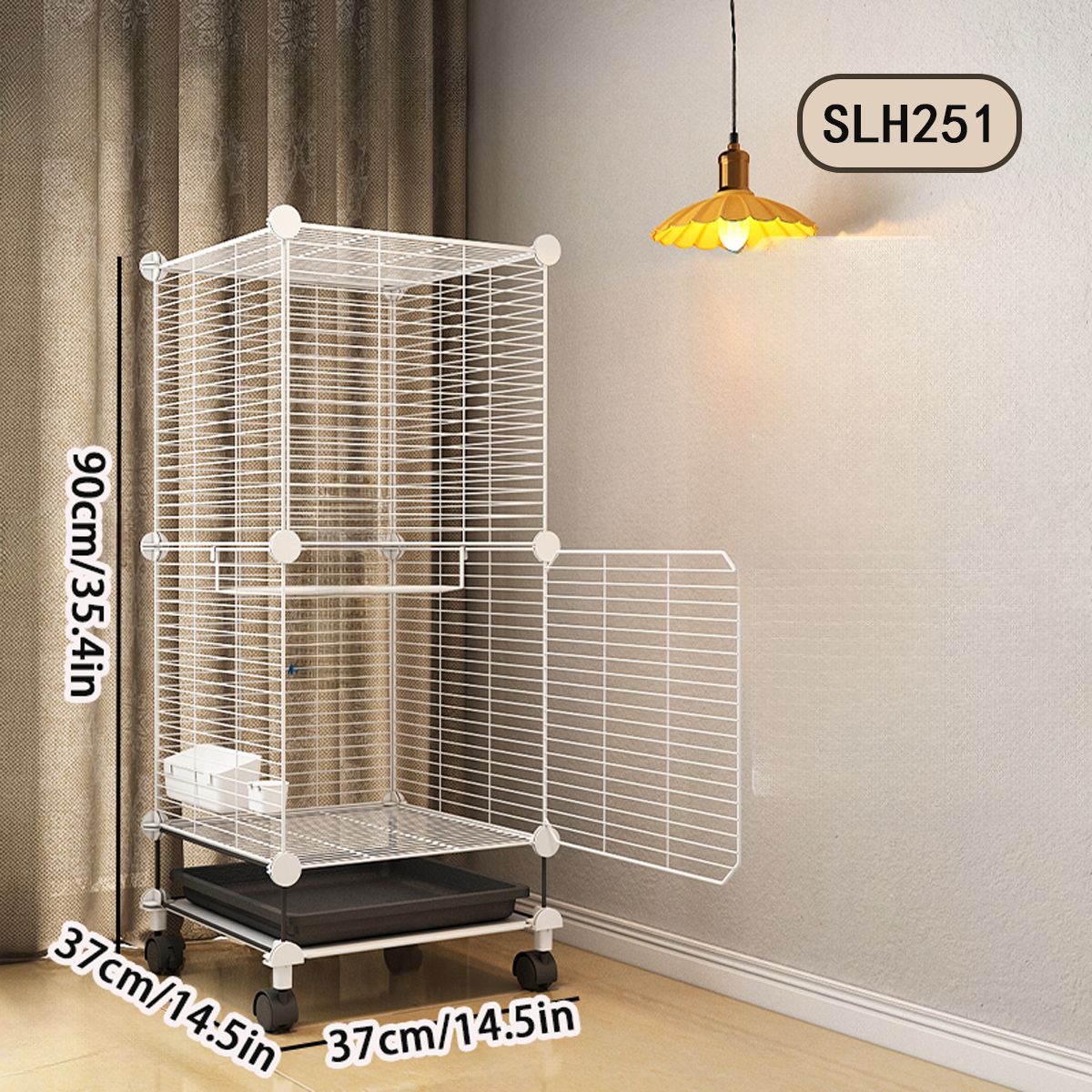 Specialized Ironbirdcage for Budgies, Finches - Ideal Household Decor for Pets