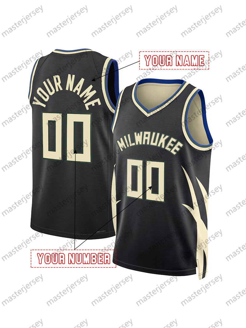 34 Antetokounmpo 2025 Basketball Jersey Lillard Allen Middleton Connaughton Lopez Custom Jerseys