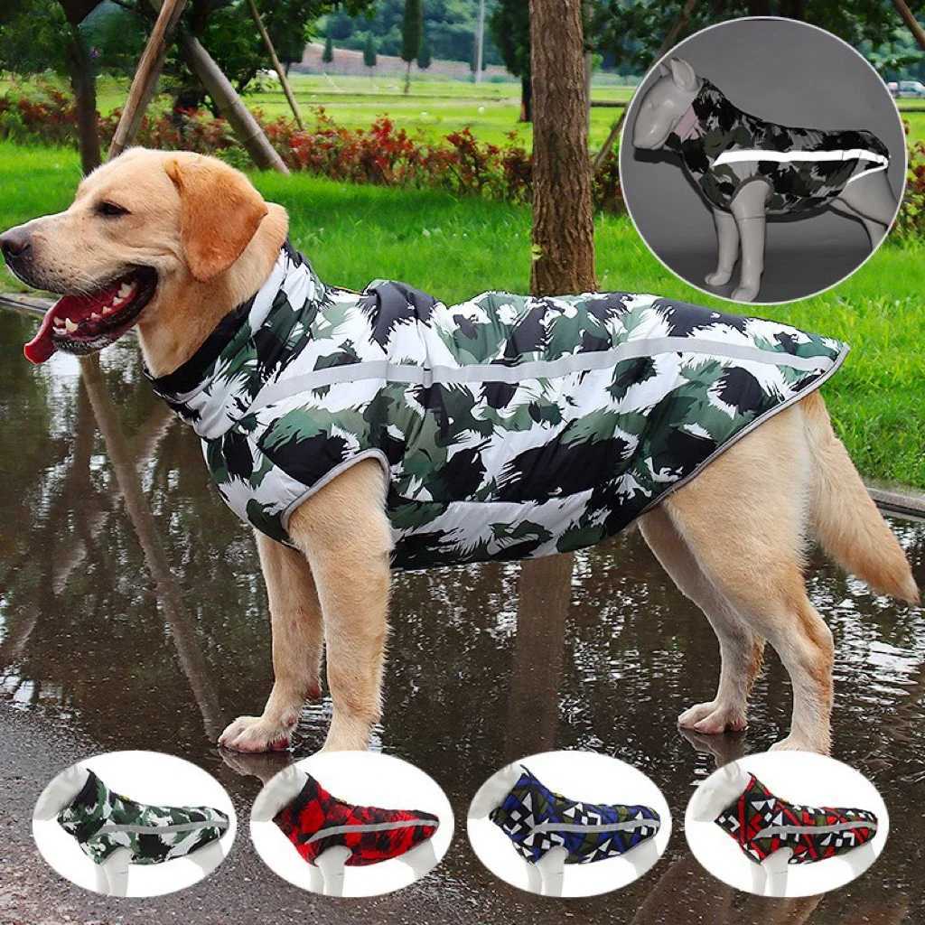 Waterproof Dogs Clothes Reflective Pet Coat For Big Dogs Winter Warm Fleece Large Dog Coats and Jackets Pet ClothingXJ250109