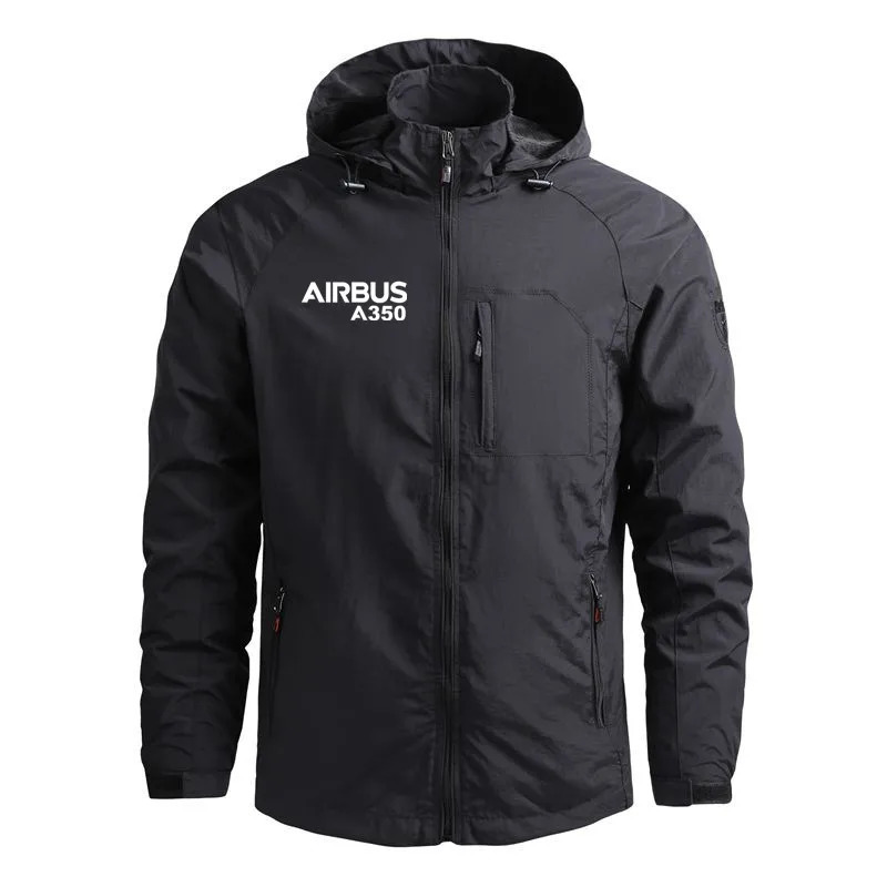 Windbreakers Lightweight Pilots Airbus A350 Outerwear Casual Hooded Flight Aviation Men Jackets Coats 250106