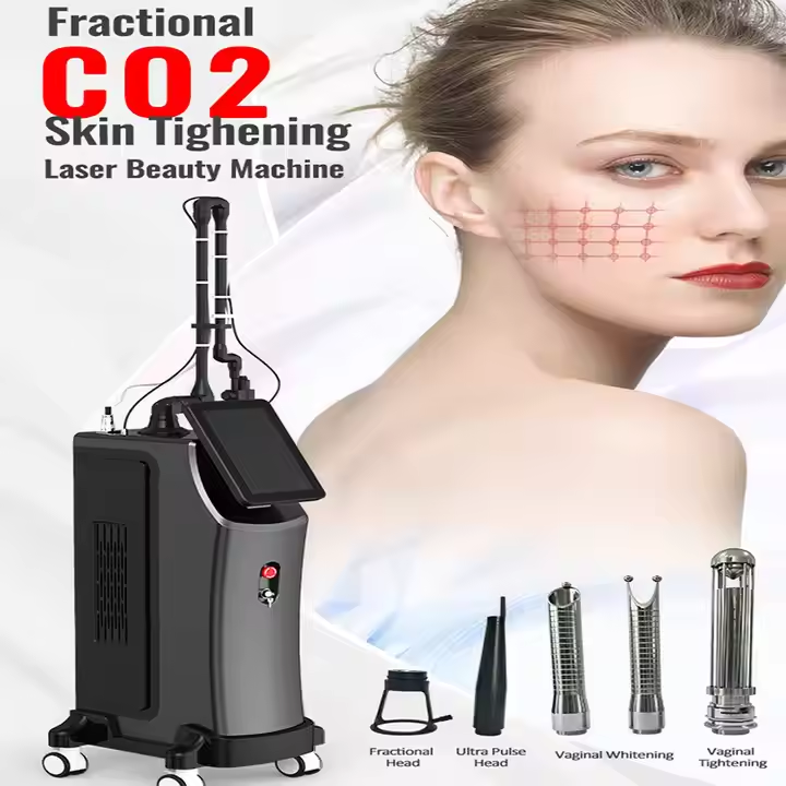 CO2 Fractional Lasering Machine Rf Metal tube Machine Adjust Size And Density Vaginal Whitening Fractional Co2 Lasering
