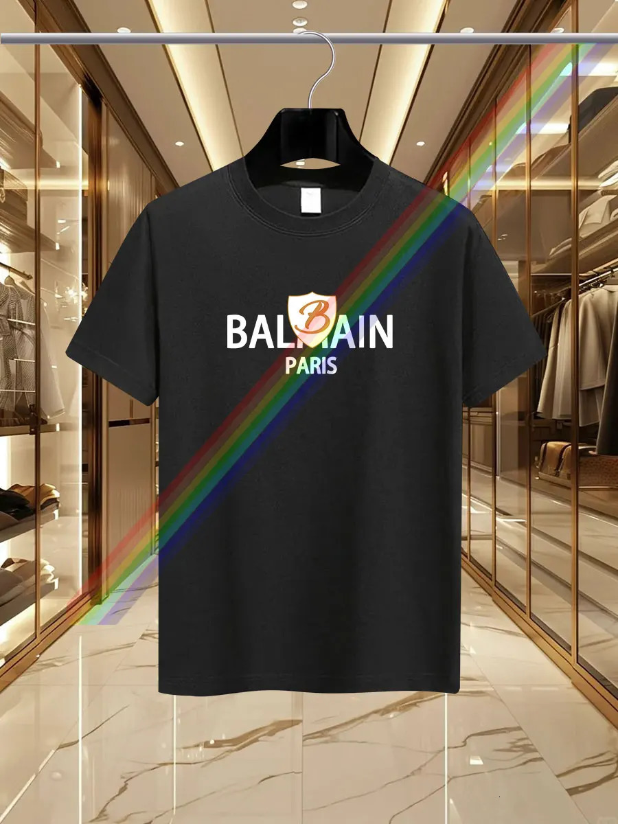 Mens y summer fashion BALM letter print Tshirt Pure cotton crewneck casual trend Highend Y2K high quality 250106