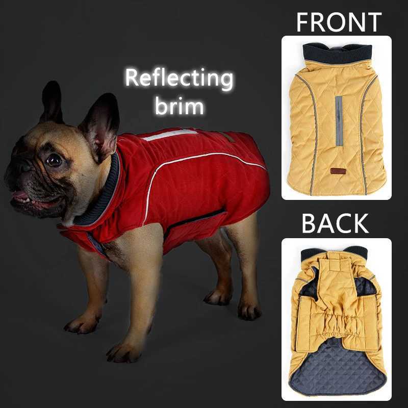 High Quality Dog clothes Quilted Dog Coat Pet Warm Jacket Vest New Big Dog Retro Cozy Thick Vest Clothing 6 ColorsXJ250109