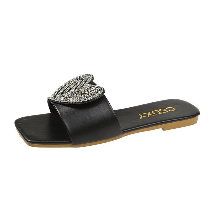 Women NEW Slippers Flat Bottom New Trendy Plus Size Dia Design Sense Fashion Triple Black Beige Gold Free shipping
