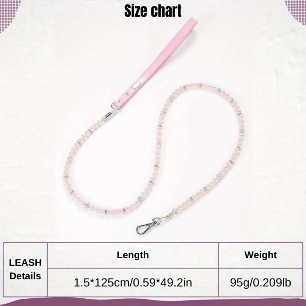 Luxurious Pink Bling Jewelry Collar And Leash Set Dogs Elegant Charming Accessory For Cats & Pets