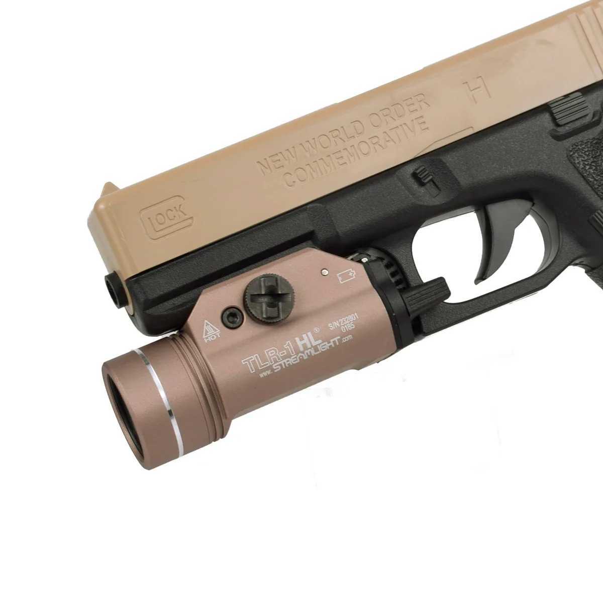 Tactical TLR-1 TLR-7 Weapon Gunner Flashlight Metal 1000 lumens TLR7 LED Flash 20mm Glock 17 Airgun TLR1 Reconnaissance Torch M250110