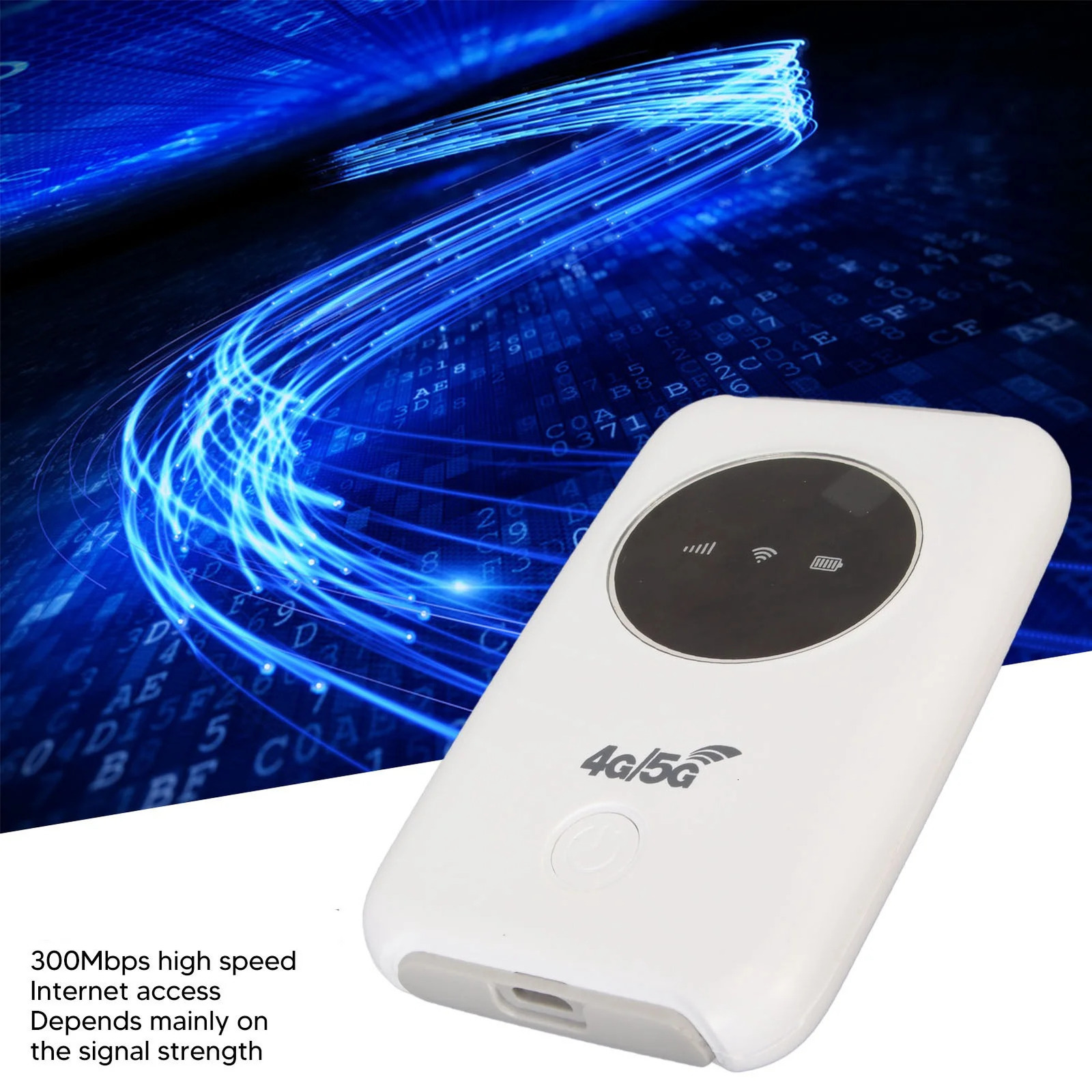 4G LTE USB WiFi Modem 300Mbps Unlocked WiFi Micro SIM Card Slot Built in 3200MAh Wireless Portable WiFi Router 250107
