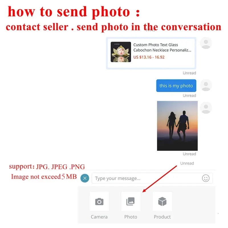 Free Laser Custom Po Necklace Men Women Personalized Jewelry Customized Any Picture Pendant 263545685mm Size Round Charm 250109