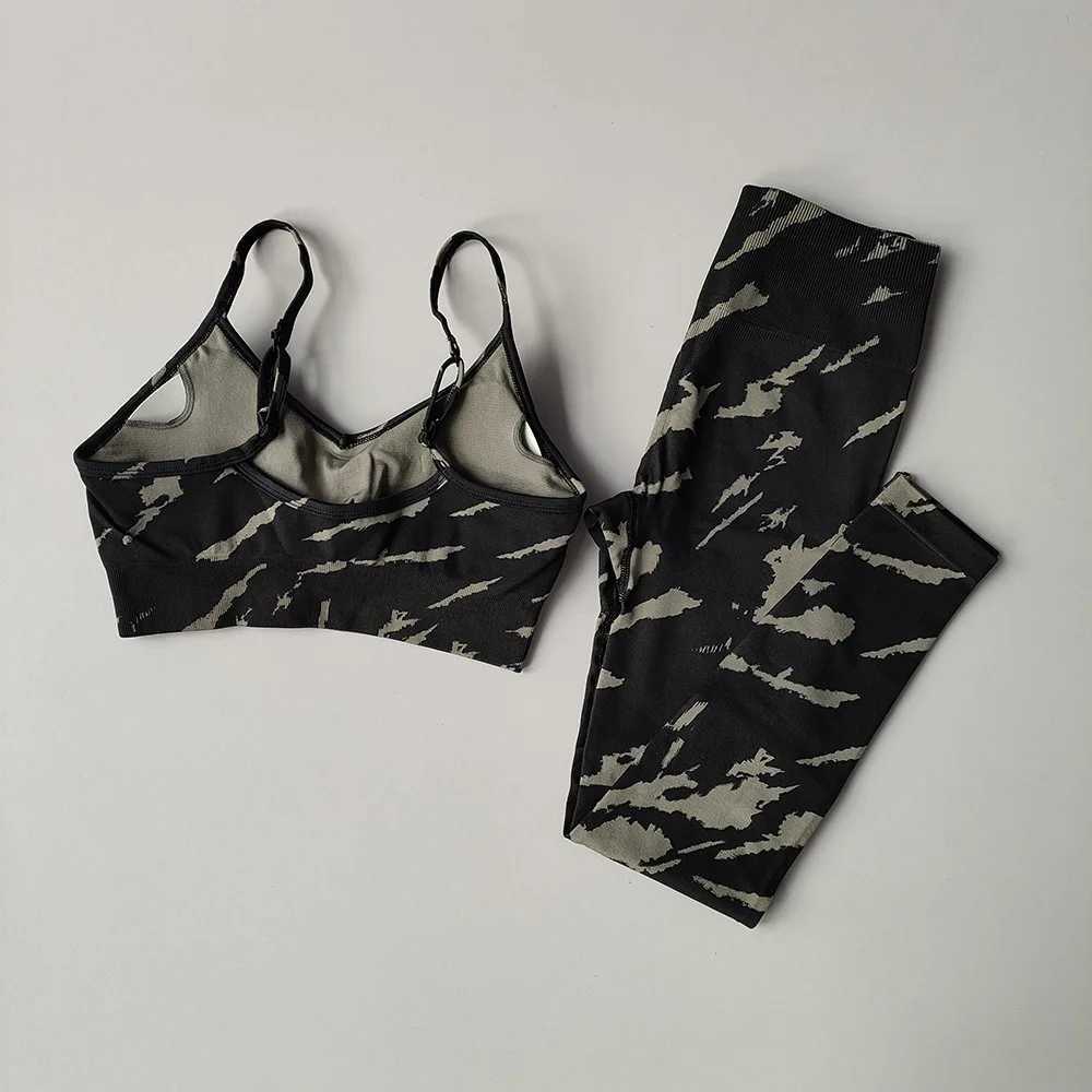 LANTECH Women Sports Suits Set Yoga Sets Lifting Squat Gym Fitness Pants Leggings Bra Clothes Seamless Sportswear Sports ActiveXJ250109