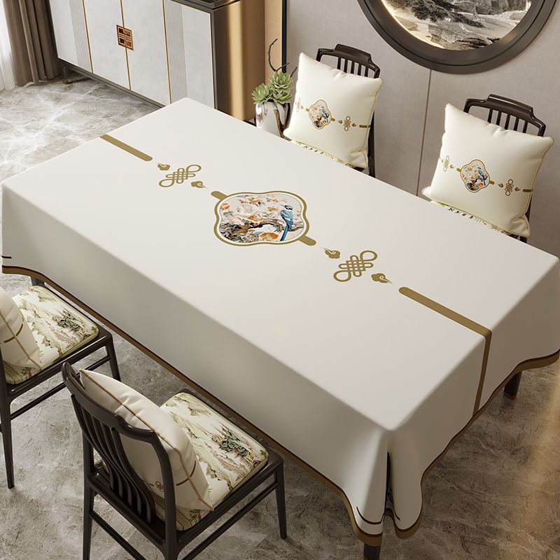 Thickened Waterproof Oil-proof, Anti-scalding Leave-in Washable, Dirt-resistant Coffee Table Dining Table Mat Tablecloth L-2