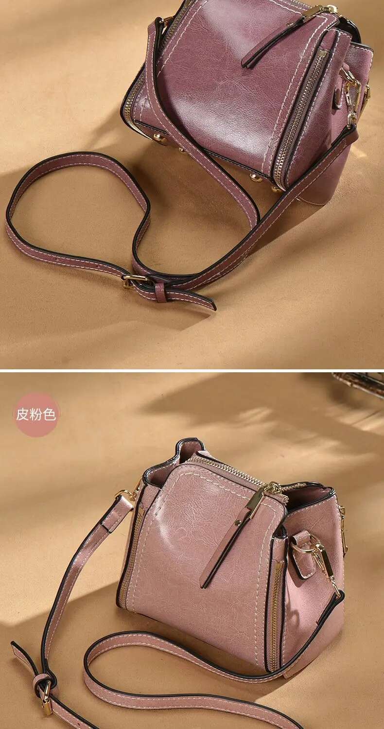 New Fashion Crossbody Designer Handbags Real Cow Leather Handbag Women's Famous Brands Cowhide Women Bags For Girls Bag