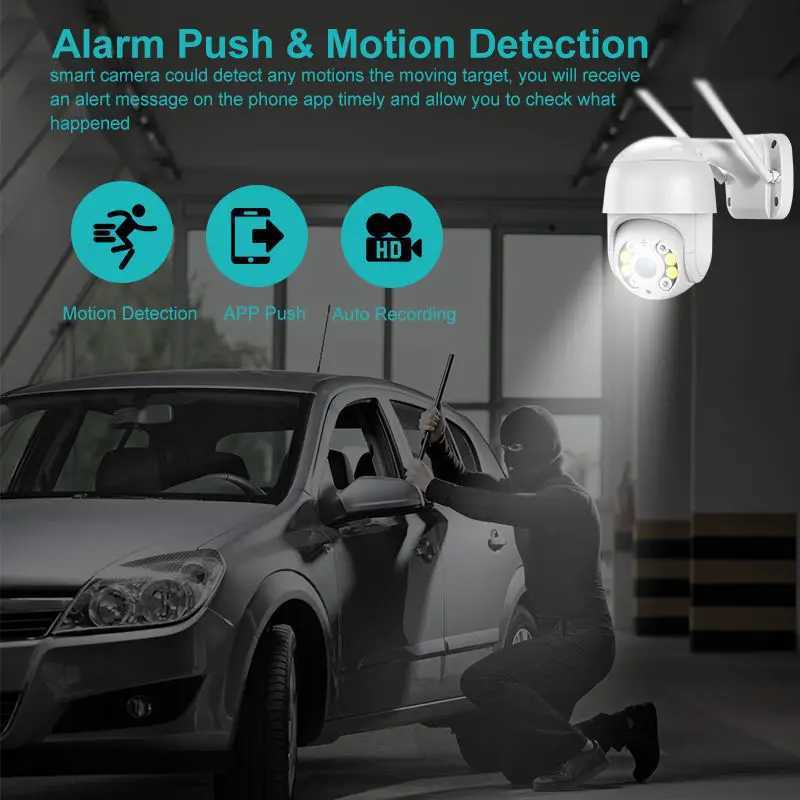 8MP 4K IP Camera 5MP Speed Dome Automatic Tracking PTZ Camera Smart Home Outdoor Wireless WIFI Camera Monitoring X2501108